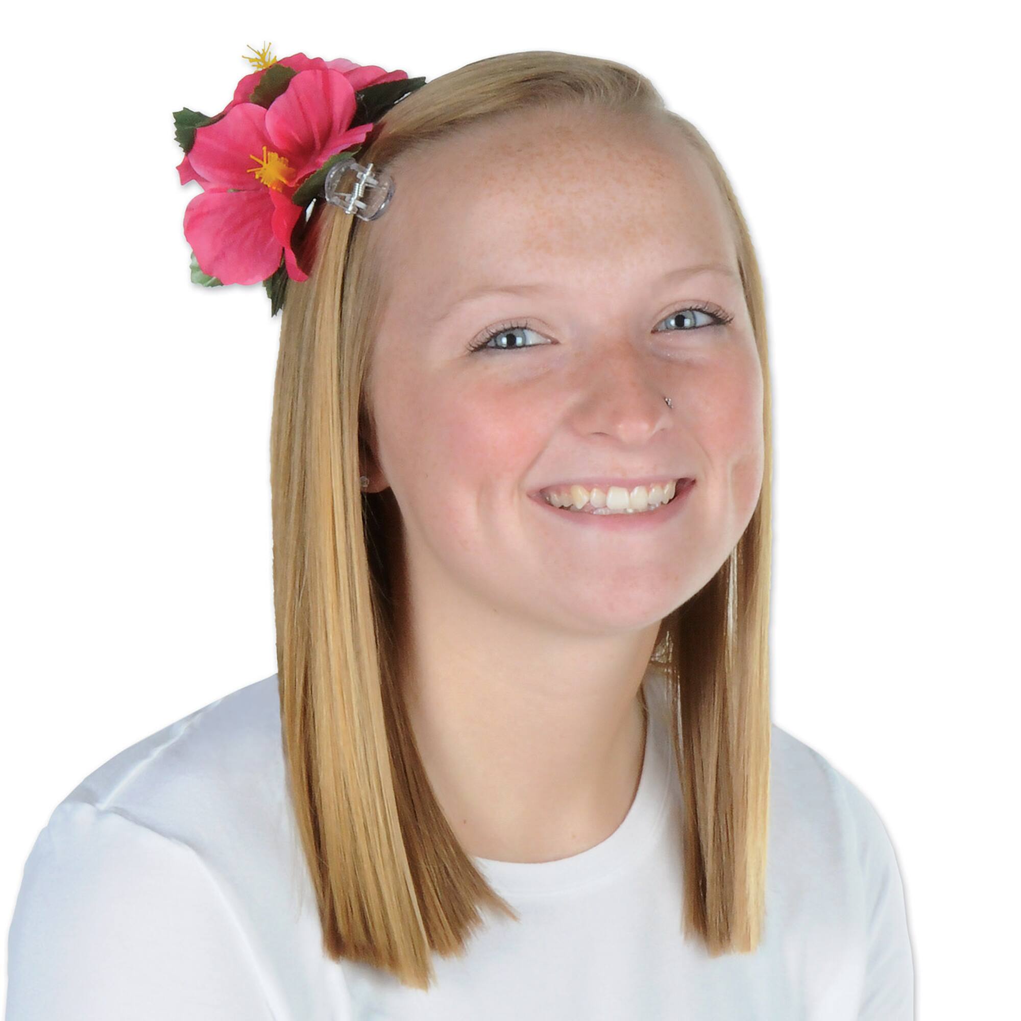 Beistle 6" Tropical Hair Clips, 4ct.